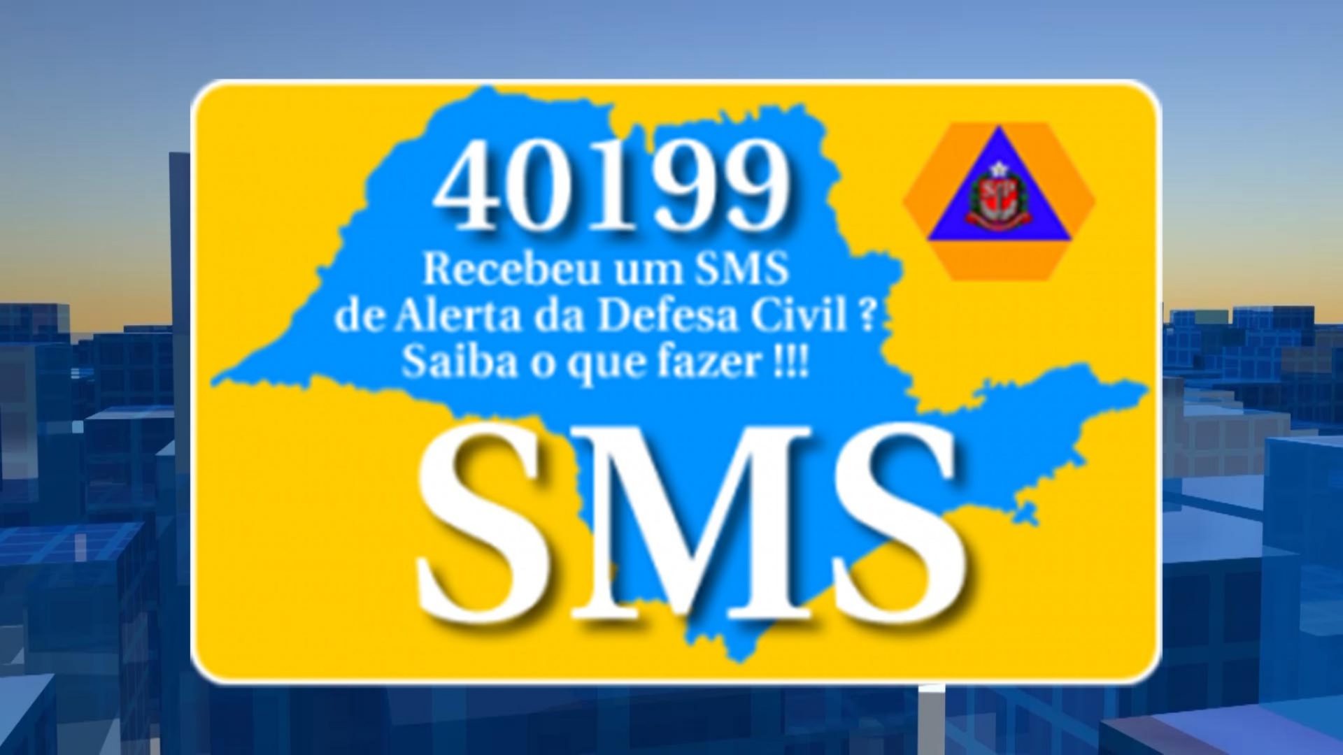 Defesa Civil de SP enviará sms sobre riscos de desastres naturais