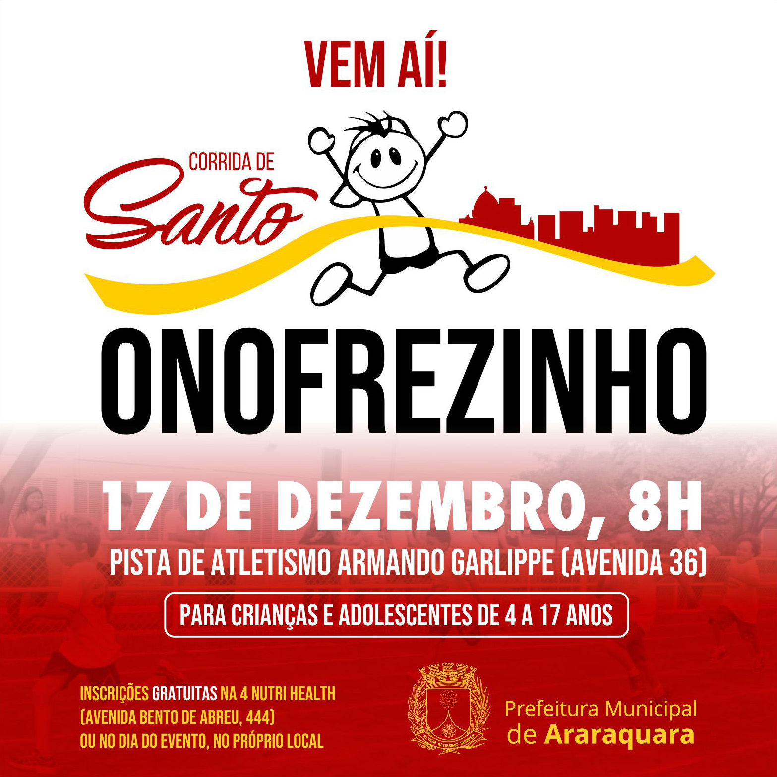 Esporte, música e opções gastronômicas marcam a Corrida Noturna neste  sábado (24) - Prefeitura de Araraquara