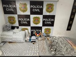 DISE estoura “casa bomba” e apreende grande quantidade de drogas no Jardim São Rafael